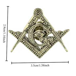Freemason Lapel Pin in Black and Gold 8 S7b9dadd7af8f4fed9496f62ea9594d95l