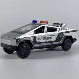 1:32 Scale Cybertruck Police Diecast Model 18 S7ba36cccc2f1460abef88e7464cdf34ey