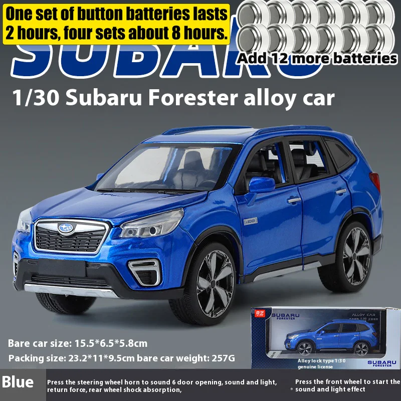 1:30 Scale Subaru Forester Diecast Model 12 1:30 Scale Subaru Forester Diecast Model - Image 12
