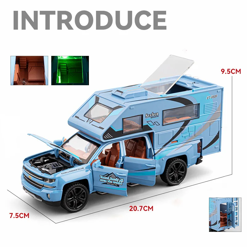 1:32 Scale Diecast Silverado RV Model 4 1:32 Scale Diecast Silverado RV Model - Image 4