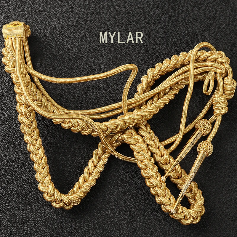 Golden Bullion Wire Military Epaulette Costume 6 Golden Bullion Wire Military Epaulette Costume - Image 6