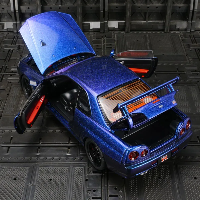 Nissan GT-R34 Skyline 1:18 Scale Diecast Model 2 Nissan GT-R34 Skyline 1:18 Scale Diecast Model - Image 2