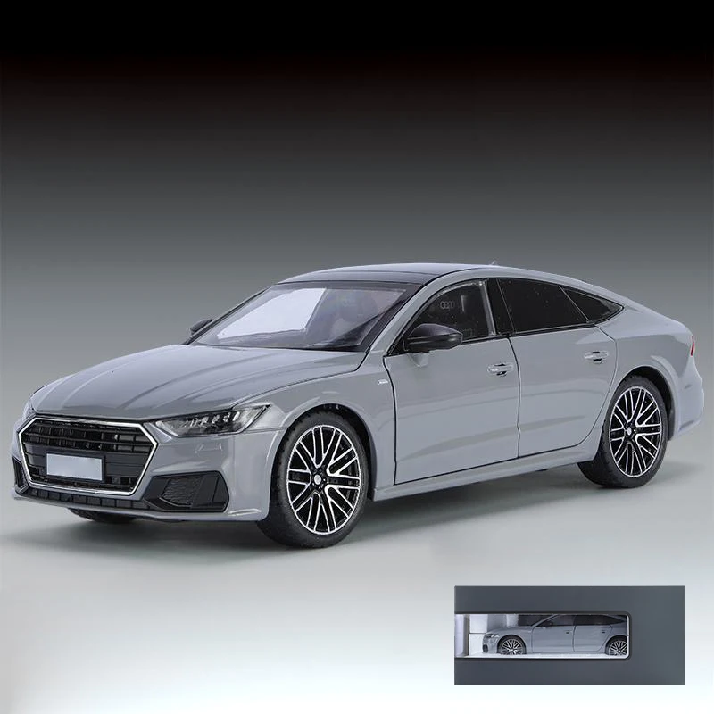 1/24 Scale Metallic Blue Alloy Model Car 8 1/24 Scale Metallic Blue Alloy Model Car - Image 8