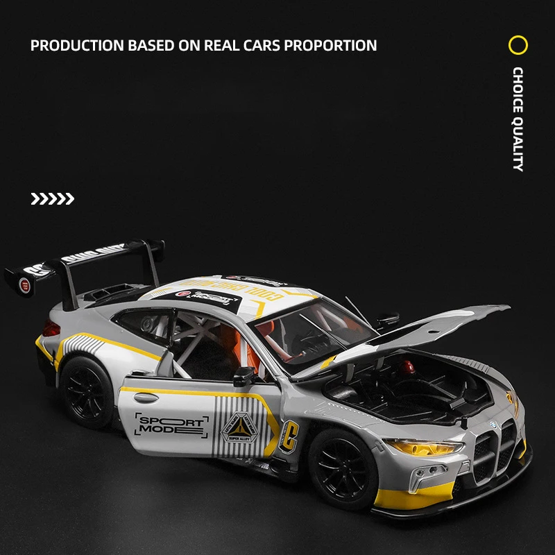 WELLY 1:24 BMW M4 GT3 Model with Sound and Light 5 WELLY 1:24 BMW M4 GT3 Model with Sound and Light - Image 5