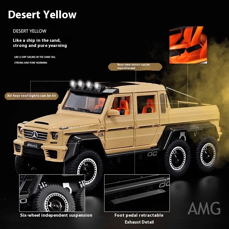 Mercedes Benz AMG G63 6X6 Diecast Model 1:20 5 Mercedes Benz AMG G63 6X6 Diecast Model 1:20 - Image 5