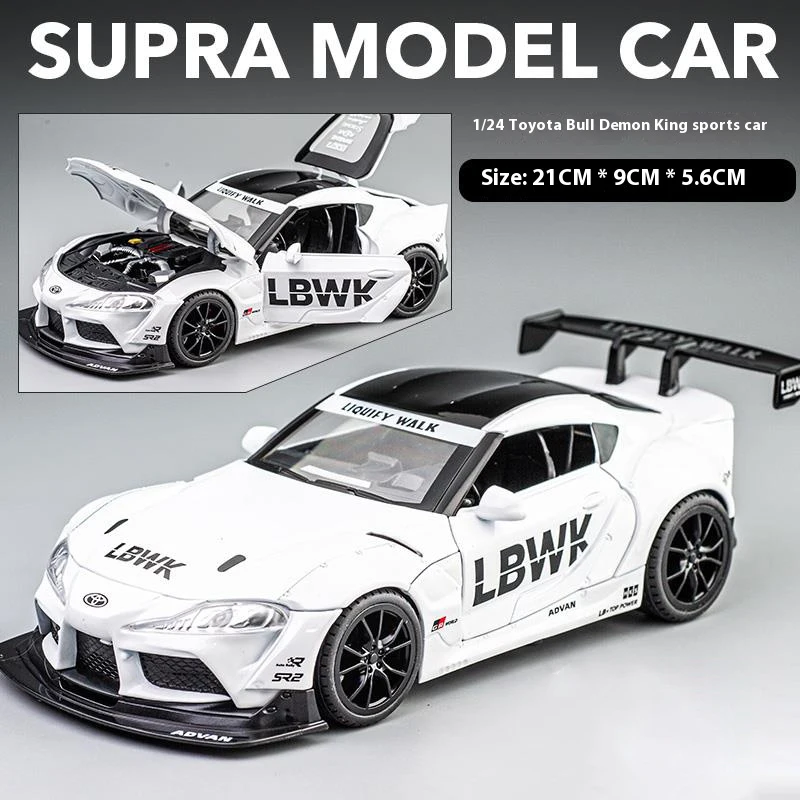 1:22 Scale Diecast Toyota Supra Model Red 13 1:22 Scale Diecast Toyota Supra Model Red - Image 13