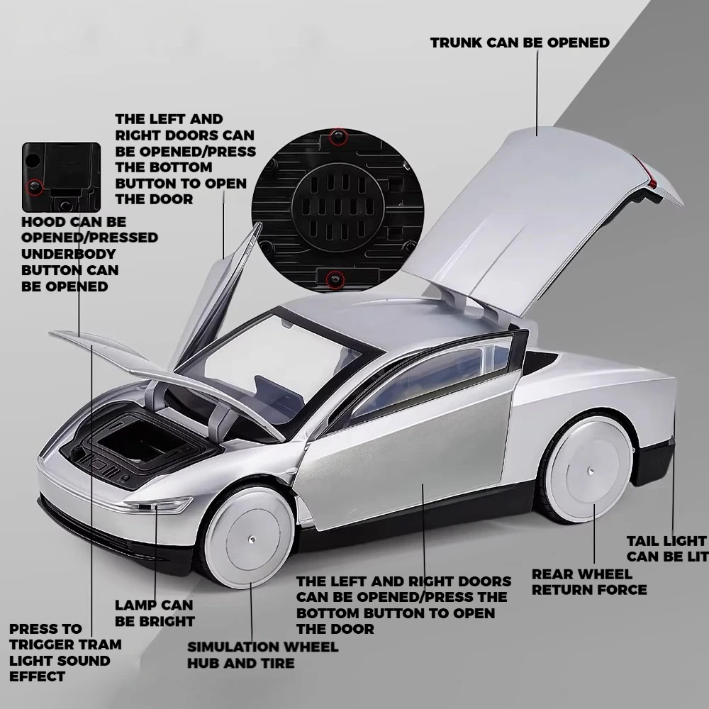 Cybercab Robotaxi 1:32 Scale Diecast Model 3 Cybercab Robotaxi 1:32 Scale Diecast Model - Image 3