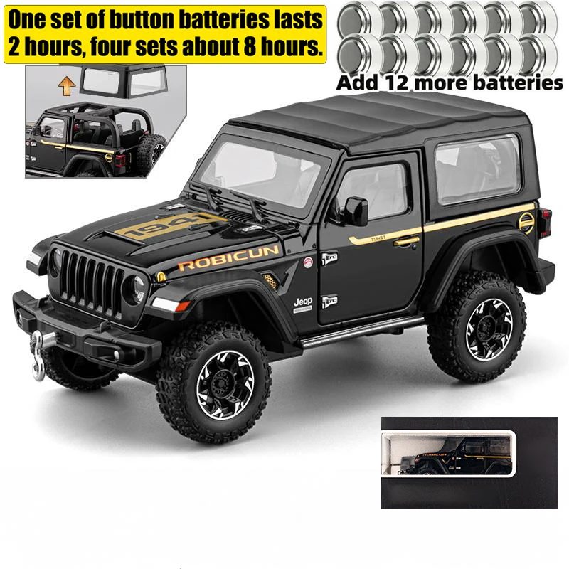 1:24 Scale Jeep Wrangler Rubicon Diecast Model 14 1:24 Scale Jeep Wrangler Rubicon Diecast Model - Image 14