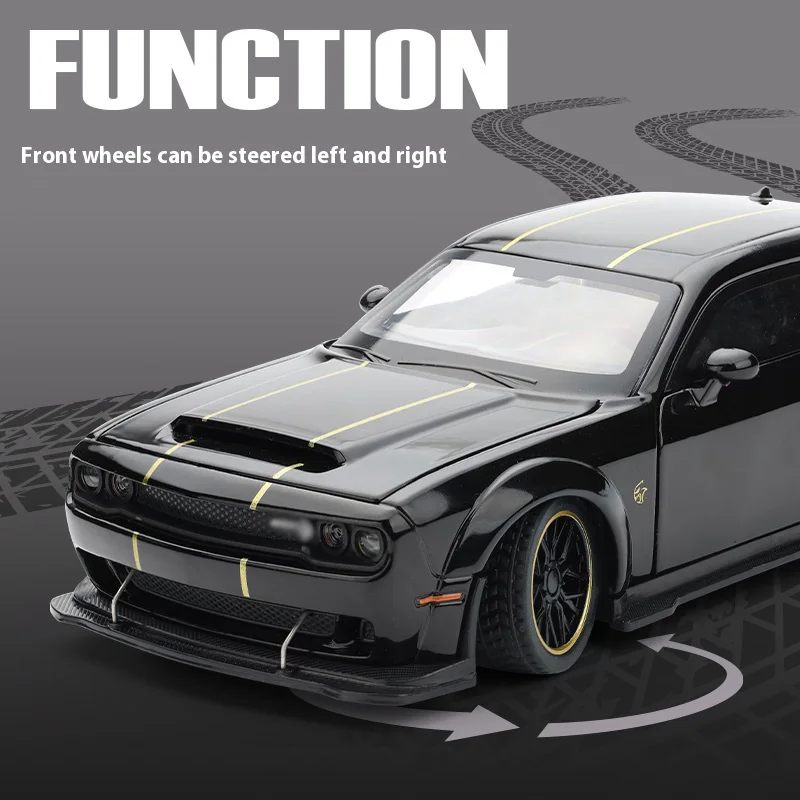 Hellcat Decorative Model Car in Glossy Black 4 Hellcat Decorative Model Car in Glossy Black - Image 4