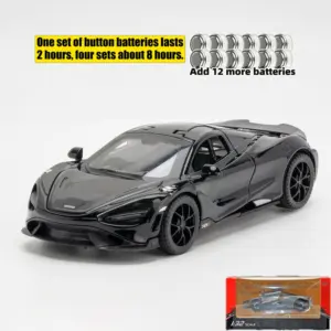 1:32 Scale Diecast Supercar Model with Lights 21 S8f7c16d18c4f4d509796f67490646d8bo