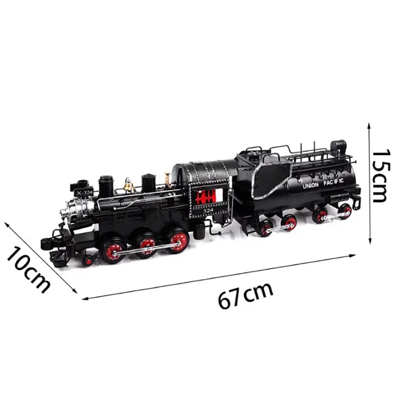 Vintage Steam Train Model Decoration 67x10x15 cm 6 Vintage Steam Train Model Decoration 67x10x15 cm - Image 6