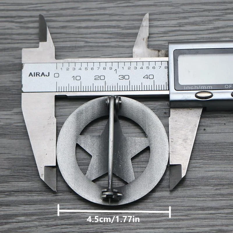 Texas Rangers Badge Pin Collectible 4.5 cm 3 Texas Rangers Badge Pin Collectible 4.5 cm - Image 3