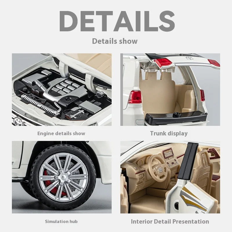 Diecast Toyota Land Cruiser 1:24 Scale Model 4 Diecast Toyota Land Cruiser 1:24 Scale Model - Image 4
