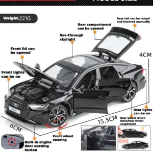 1:32 Audi RS7 Diecast Model Car in Grey 16 S9184bfcf6bbb4e21a1ca12a9fb7d79dce