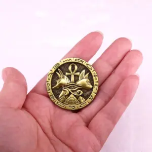 Retro Anubis Bastet Bronze Brooch 3 cm 7 S91da52152201447dbcaac9323a213e32I