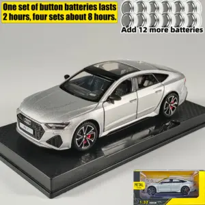 1:32 Audi RS7 Diecast Model Car in Grey 28 S91de8a1c471b4cd5887b446ffd228b6cb