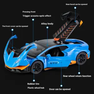 1:24 Scale Lamborghini Huracan STO Diecast Model 17 S95046f103bcc4a5dbe7f8d0532de0a6dt