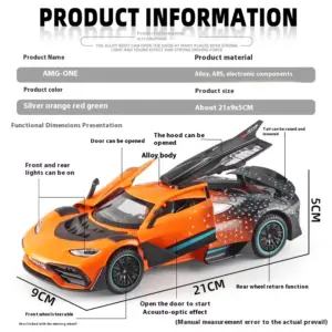 AMG-ONE Alloy Model Car with Detailed Features 15 S96a3556af64a449ca70f3396958fa9afR