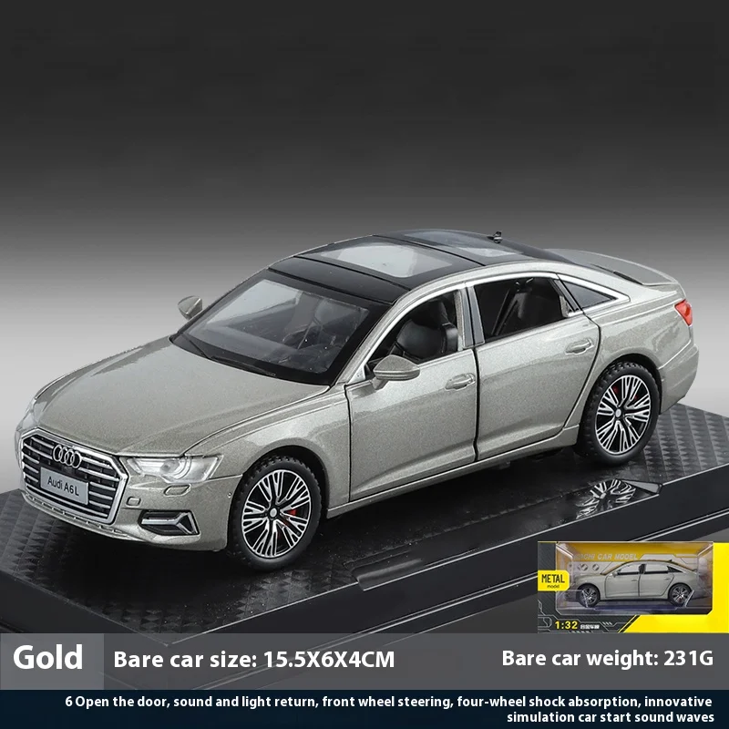 Audi A6L Luxury Midsize Sedan Diecast Model 1:32 12 Audi A6L Luxury Midsize Sedan Diecast Model 1:32 - Image 12