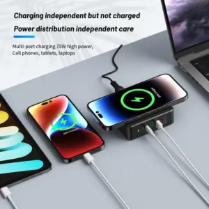 Gallium Nitride 75W Multi-Device Charger 12 S98defb9d2a6e4f088047acbde5bb46c2o