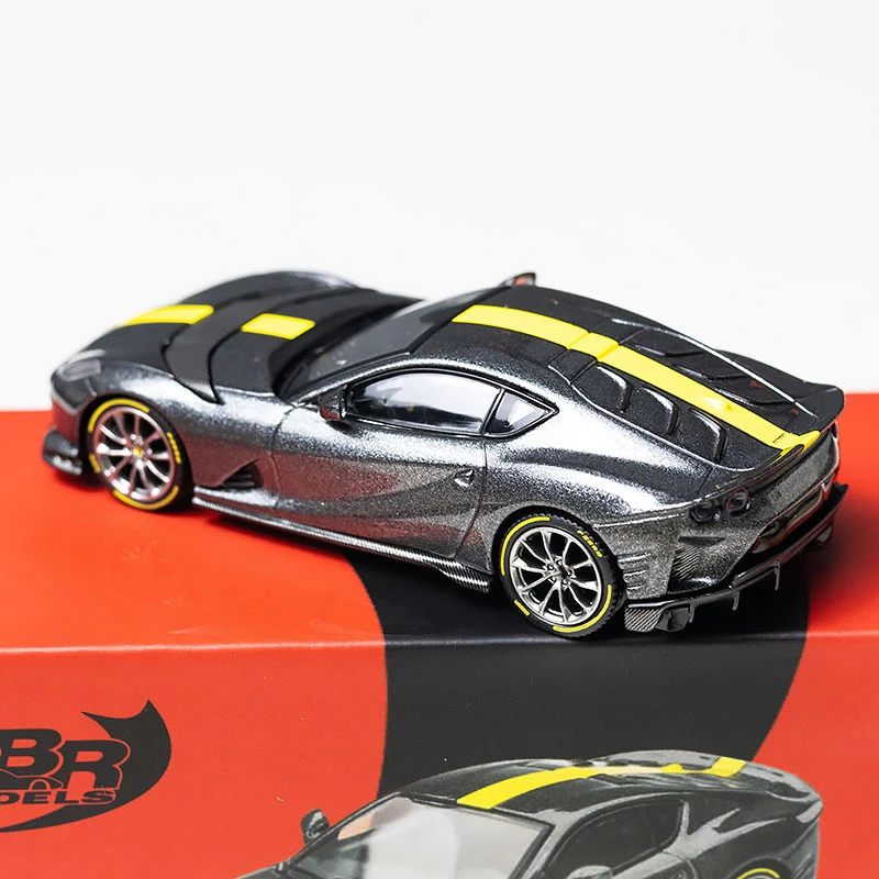 BBR 1:64 812C Diecast Model Car in Grey 3 BBR 1:64 812C Diecast Model Car in Grey - Image 3