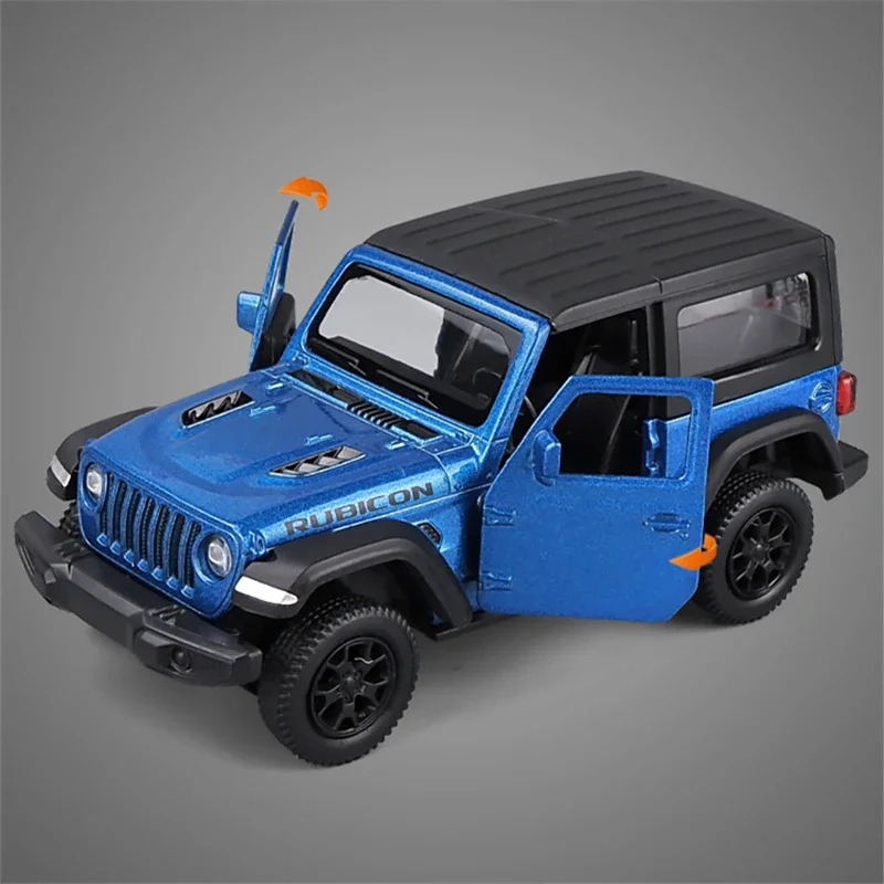 1:36 Scale Jeep Wrangler Rubicon Diecast Model 3 1:36 Scale Jeep Wrangler Rubicon Diecast Model - Image 3