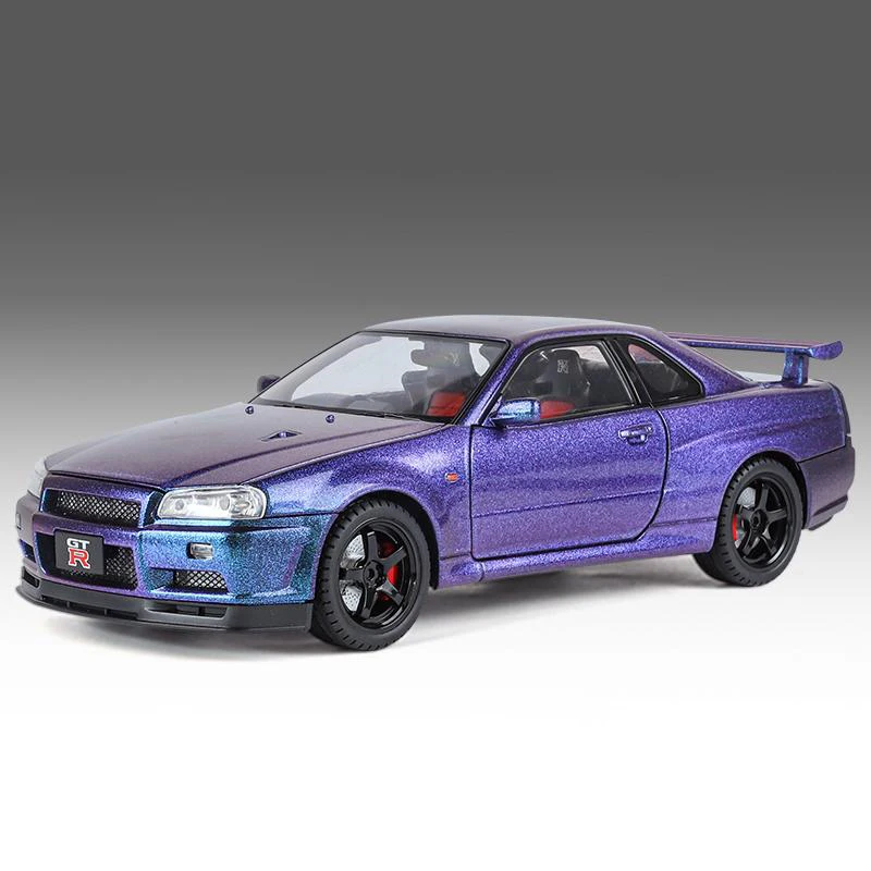 Nissan GTR R34 Skyline 1:18 Diecast Model Car 18 Nissan GTR R34 Skyline 1:18 Diecast Model Car - Image 18