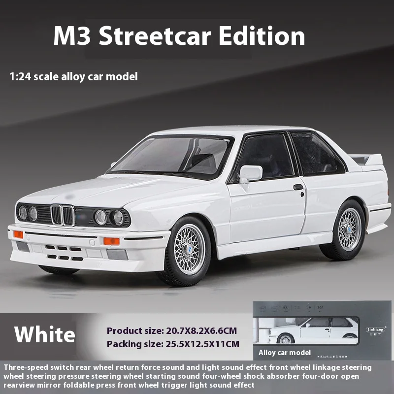 M3 Alloy Model Car 1:24 Scale Black 7 M3 Alloy Model Car 1:24 Scale Black - Image 7
