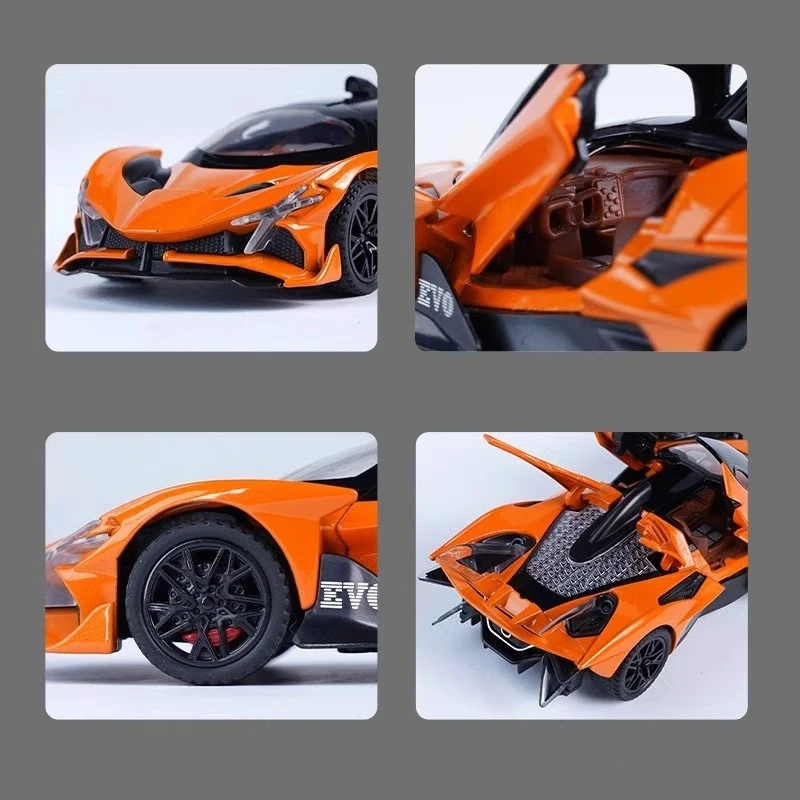 1:32 Scale Apollo EVO Supercar Diecast Model 4 1:32 Scale Apollo EVO Supercar Diecast Model - Image 4
