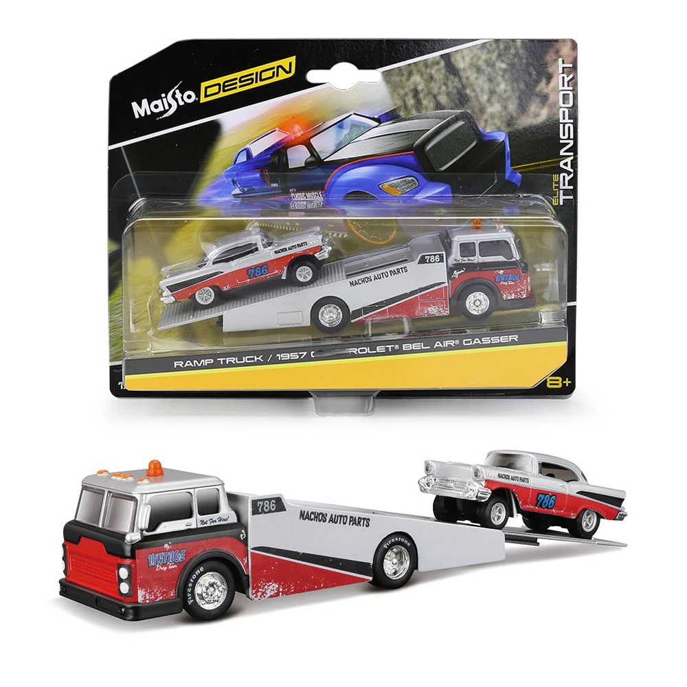 Maisto 1:64 Die-Cast Flatbed Truck and BMW M3 E30 19 Maisto 1:64 Die-Cast Flatbed Truck and BMW M3 E30 - Image 19
