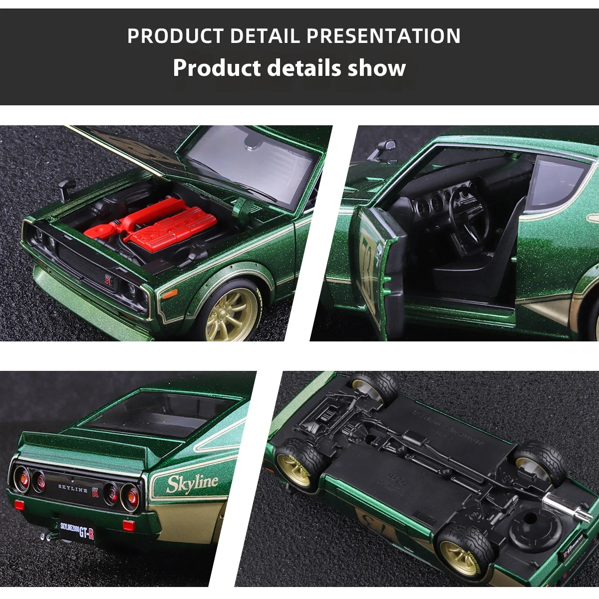 Luxury Retro Alloy Sedan Model 1:24 Scale 6 Luxury Retro Alloy Sedan Model 1:24 Scale - Image 6