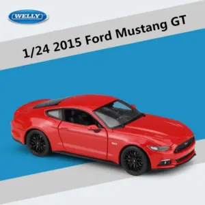 1:24 Mustang GT Diecast Model in Black Finish 19 S9efb9c39910a4bbeb60b433d41250e84H