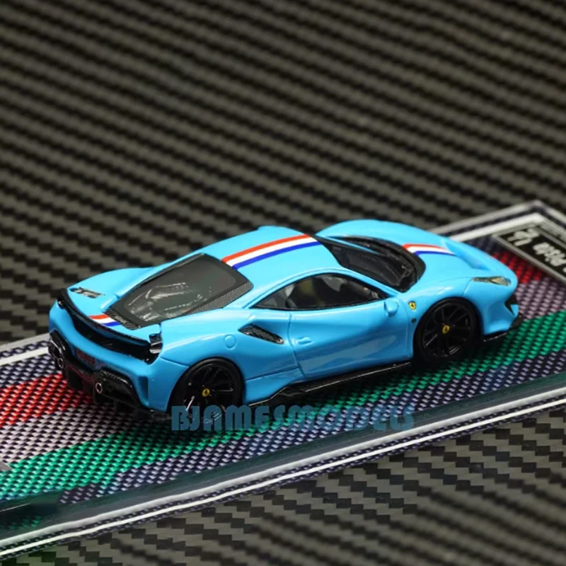 1:64 Scale Blue Resin Model Car 2 1:64 Scale Blue Resin Model Car - Image 2