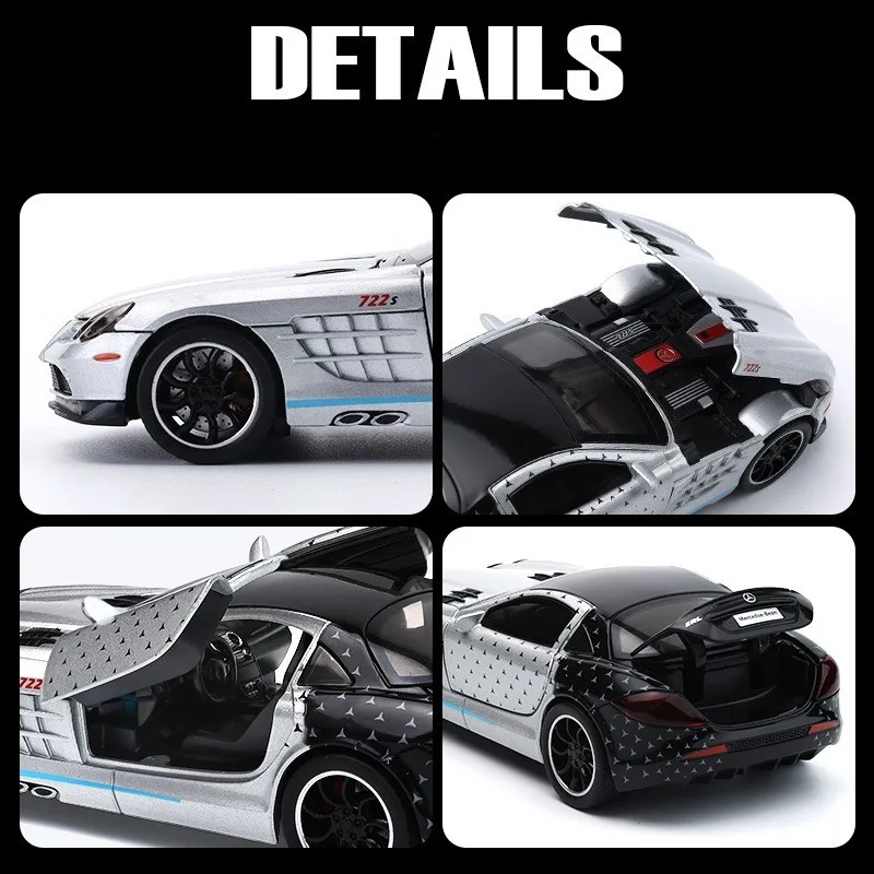 Benz SLR Sports Car 1:32 Scale Model 4 Benz SLR Sports Car 1:32 Scale Model - Image 4