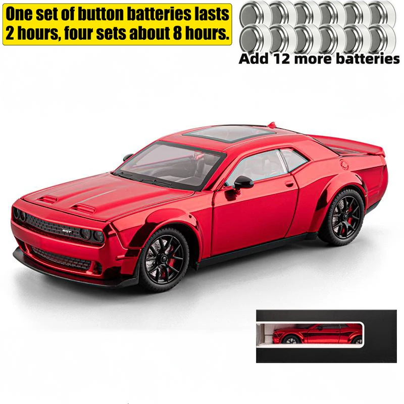 1:24 Scale Dodge Challenger SRT Hellcat Diecast 10 1:24 Scale Dodge Challenger SRT Hellcat Diecast - Image 10