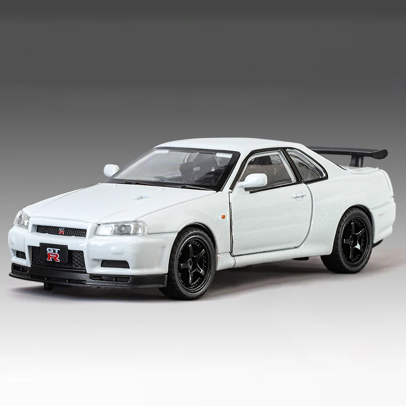 GTR R34 Skyline 1:32 Diecast Model Car 8 GTR R34 Skyline 1:32 Diecast Model Car - Image 8