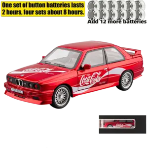 1:24 Scale BMW M3 Red Diecast Model Car 23 Sa5c9445ede214fb09f5fd52d0a715850d