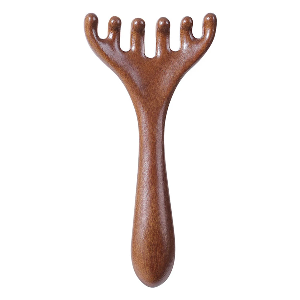 Six-Claw Meridian Massage Comb in Sandalwood 7 Six-Claw Meridian Massage Comb in Sandalwood - Image 7