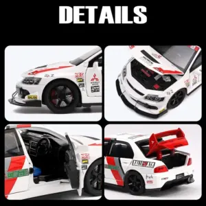 1:32 Scale Mitsubishi EVO Diecast Model Car 11 Sa8f3936f8f744c8aa287936ec059ec8e1