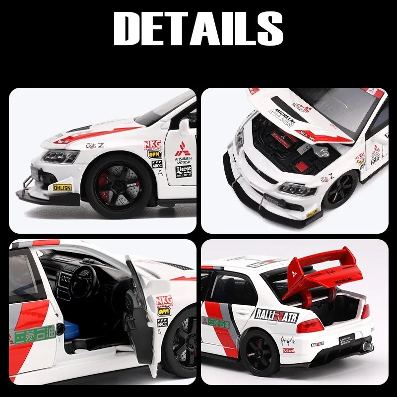 1:32 Scale Mitsubishi EVO Diecast Model Car 5 1:32 Scale Mitsubishi EVO Diecast Model Car - Image 5