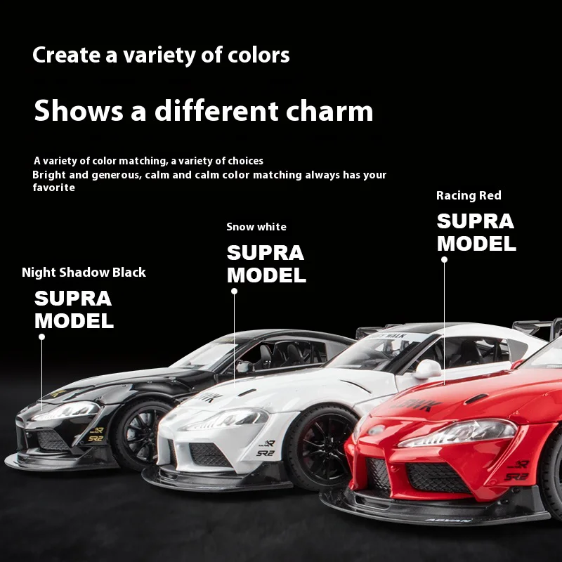 Sleek Black Alloy Model Car with Gold Accents 5 Sleek Black Alloy Model Car with Gold Accents - Image 5