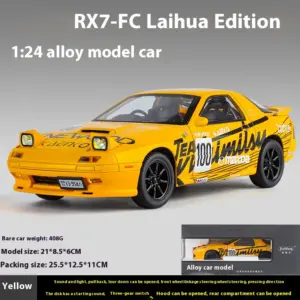 RX7 Alloy Car Model in Bright Yellow 1:24 Scale 15 Sa9e5571b6a4b4504bb5e7100fc2e09e2G