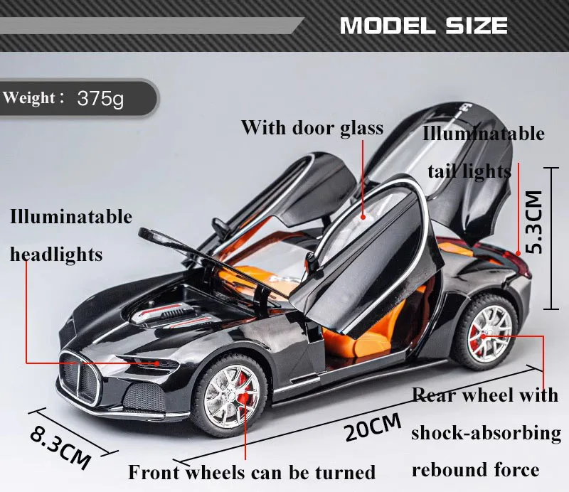 1/24 Bugatti Atlantic Scale Model with Sound 2 1/24 Bugatti Atlantic Scale Model with Sound - Image 2