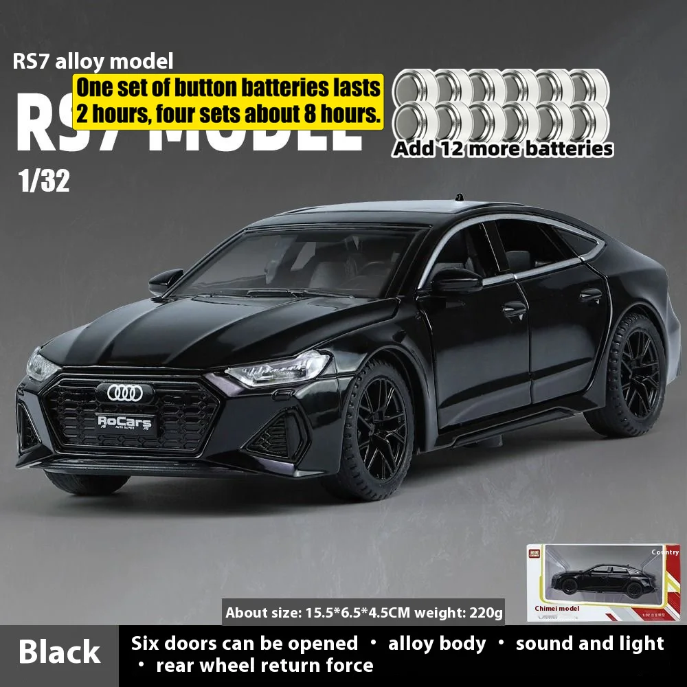 Diecast Audi RS7 Sports Car 1:32 Scale Model 7 Diecast Audi RS7 Sports Car 1:32 Scale Model - Image 7