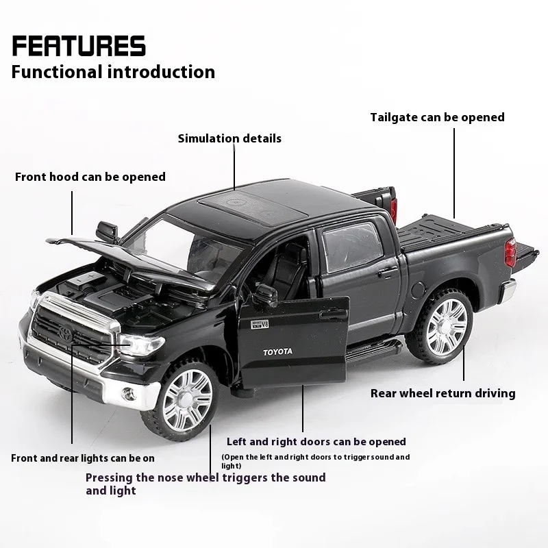 Toyota Tundra 1:32 Scale Diecast Model 2 Toyota Tundra 1:32 Scale Diecast Model - Image 2