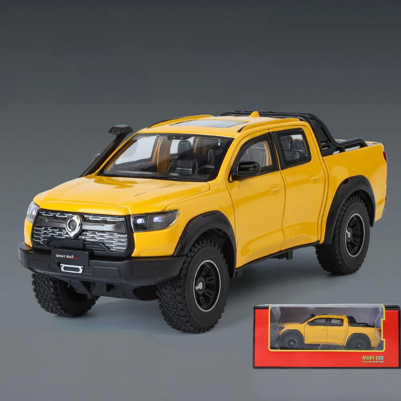 Vibrant Red Great Wall POER Pickup 1:24 Diecast Model 18 Vibrant Red Great Wall POER Pickup 1:24 Diecast Model - Image 18