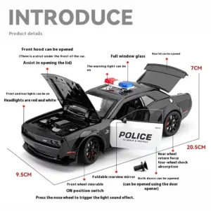 1:24 Dodge Challenger SRT Hellcat Police Model 10 Sadd2da7e79d243f5bc91ce19c93f62dbn