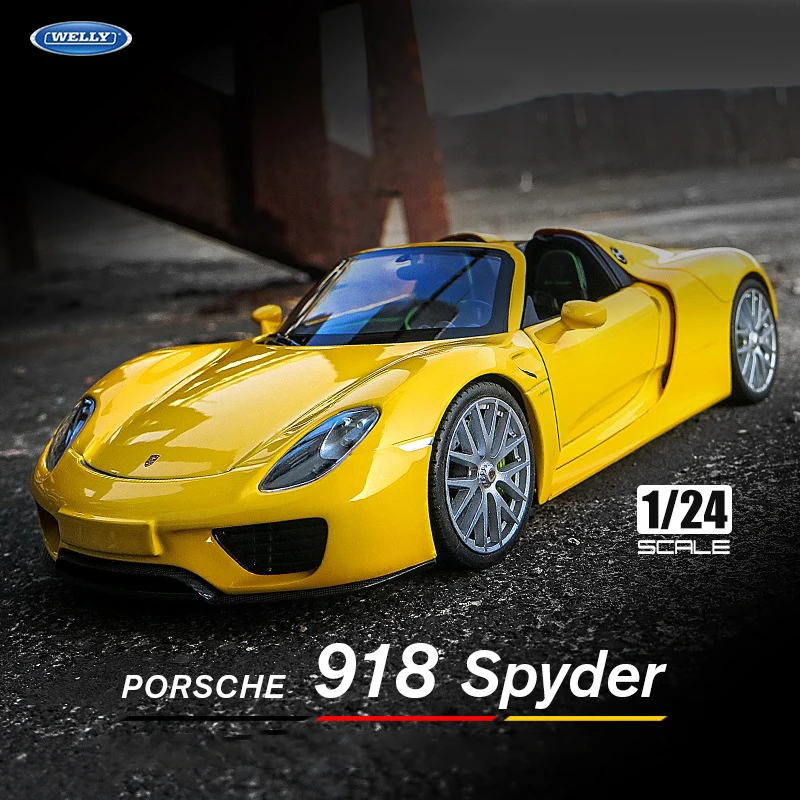 1:24 Scale Porsche 918 Spyder Diecast Model 6 1:24 Scale Porsche 918 Spyder Diecast Model - Image 6