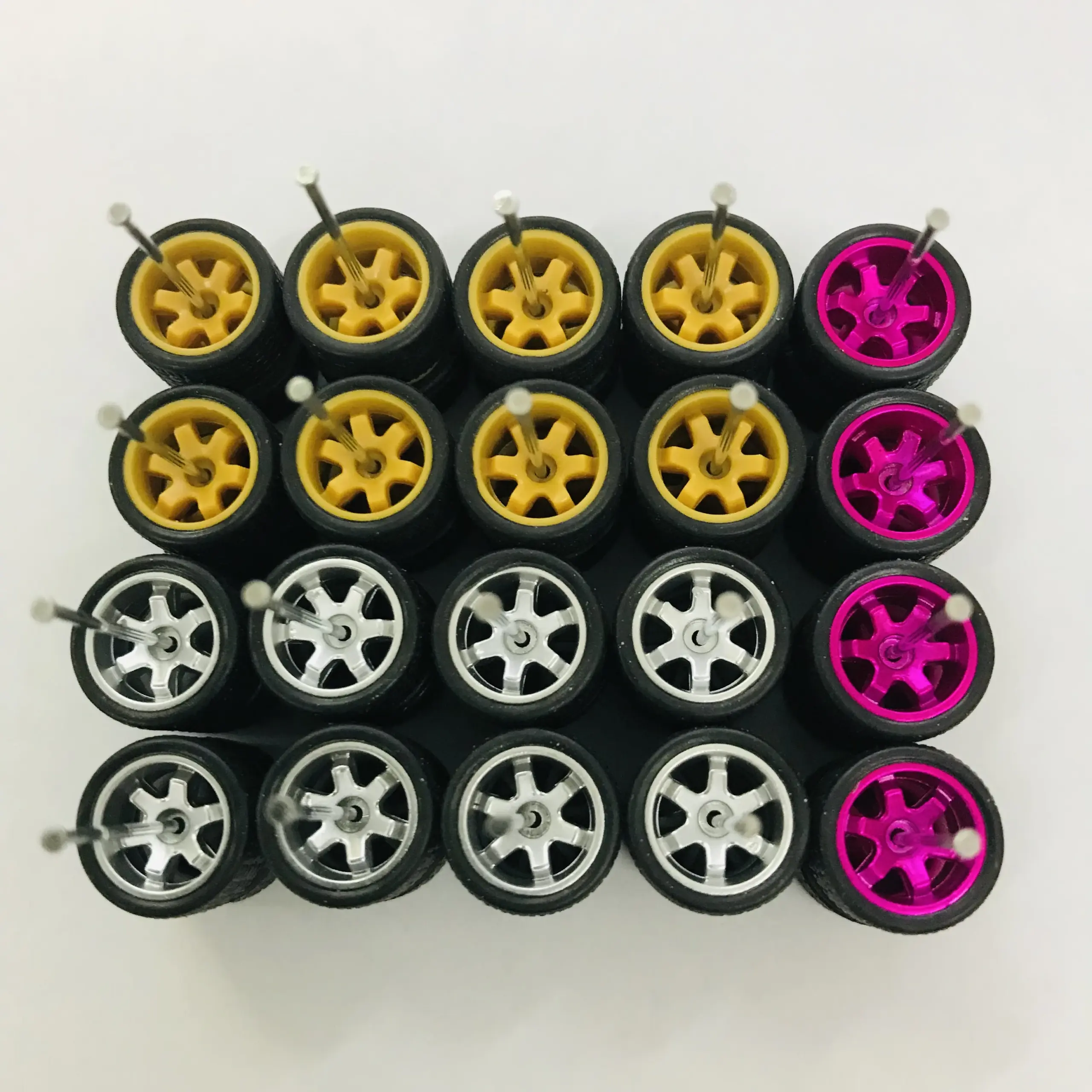 1/64 Scale Alloy Car Model Wheel Set 12 1/64 Scale Alloy Car Model Wheel Set - Image 12