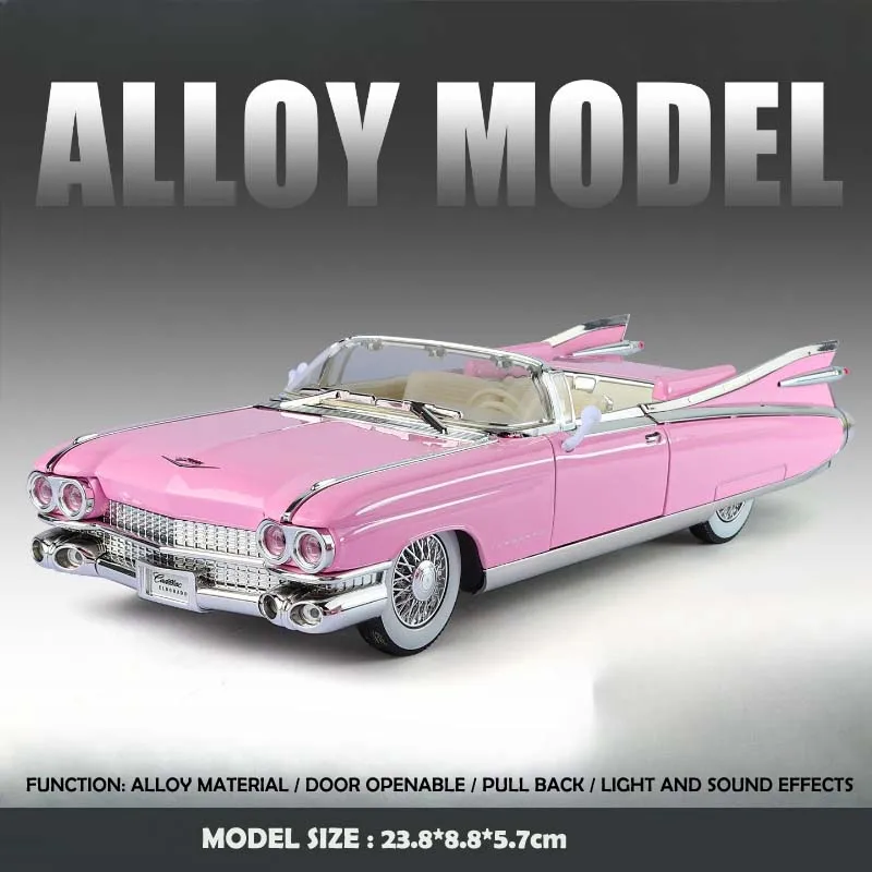1:24 Scale Pink 1959 Cadillac Eldorado Model 7 1:24 Scale Pink 1959 Cadillac Eldorado Model - Image 7
